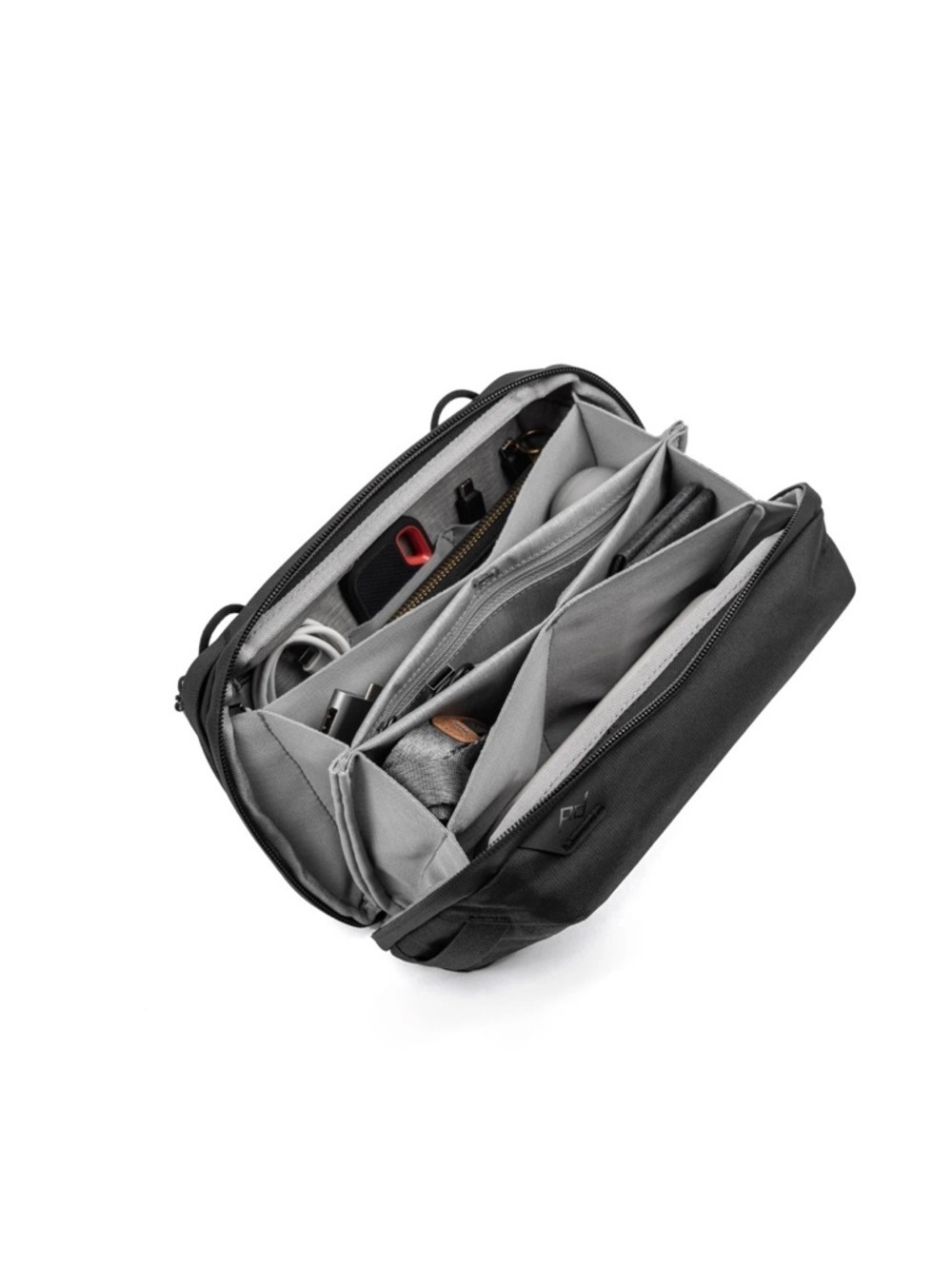 NWT Peak Design Tech Pouch Regular Charcoal Travel Electronics Organizer